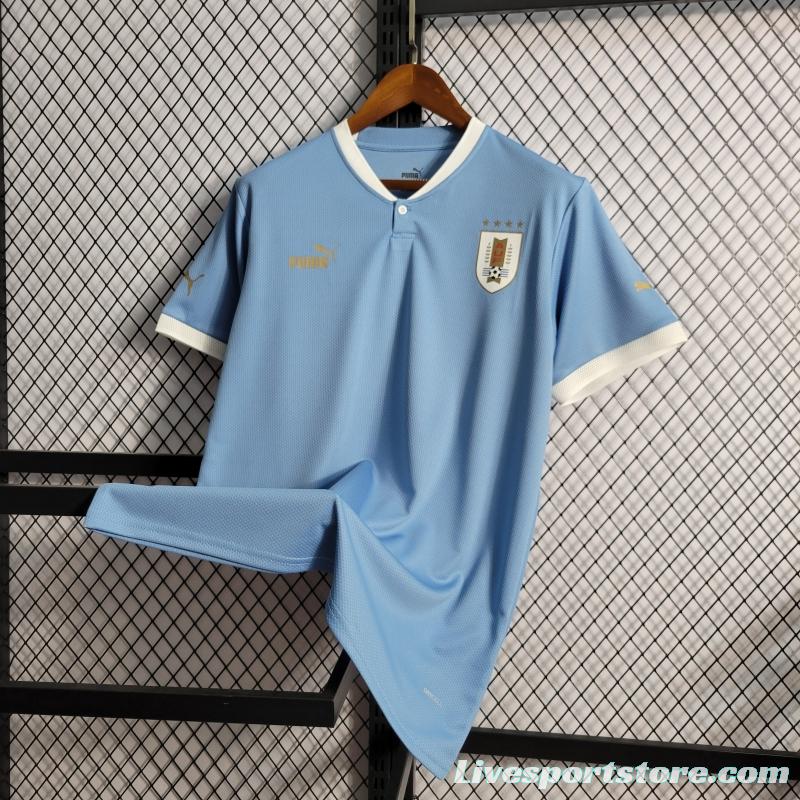 2022 Uruguay Home National Team Soccer Jersey