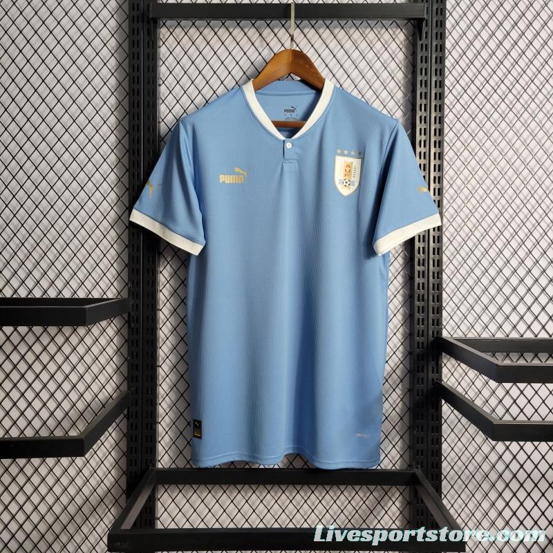 2022 Uruguay Home National Team Soccer Jersey