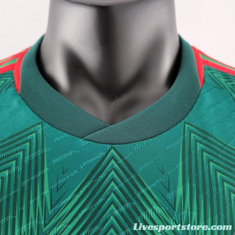 Player Version 2022 Mexico Home Soccer Jersey