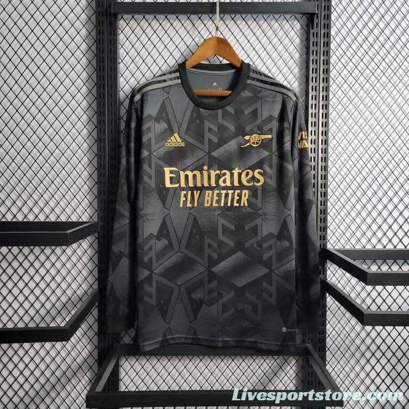 22/23 Long Sleeve Arsenal Away Soccer Jersey