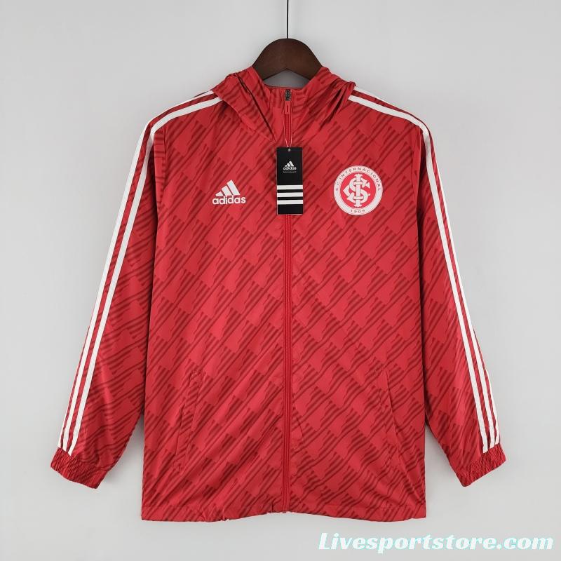 2022 SC Internacional Windbreaker Red White Edge