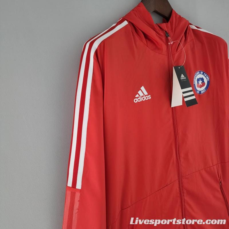 2022 Chile Windbreaker Red White