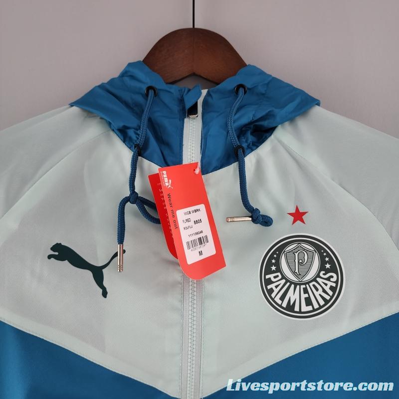 2022 Palmeiras Windbreaker Blue