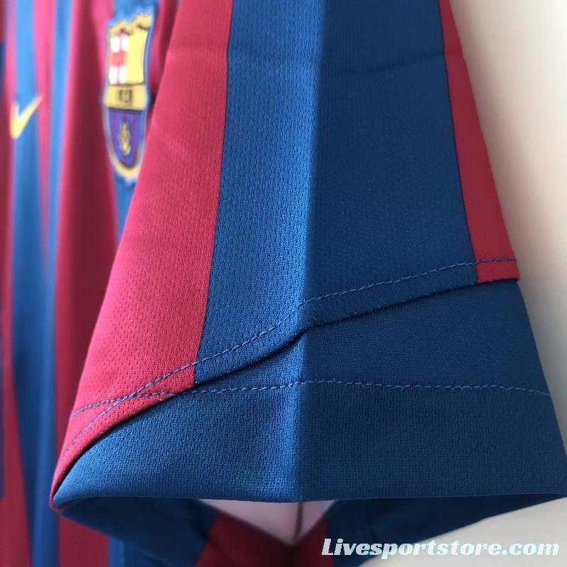 Retro 05/06 Barcelona Home League Version Soccer Jersey