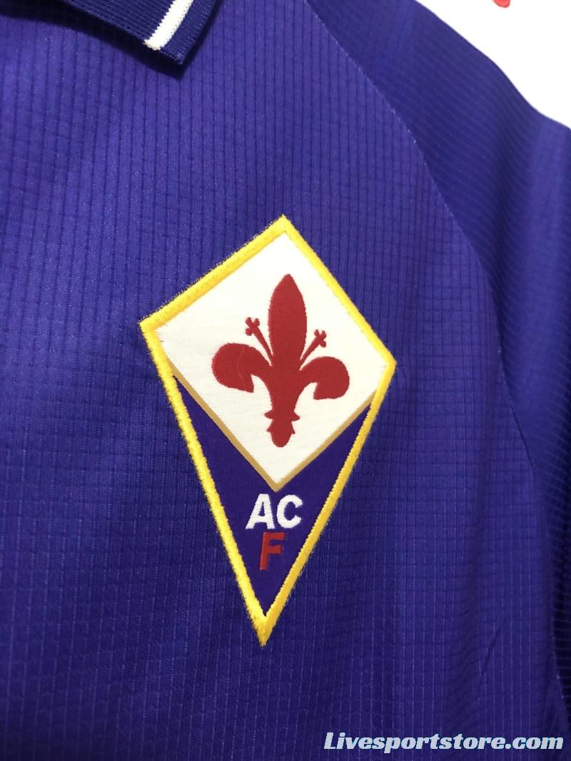 Retro 98/99 Fiorentina Home Soccer Jersey