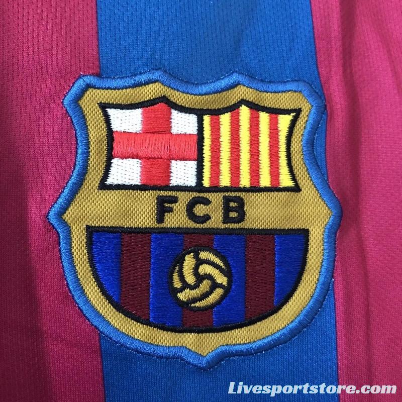 Retro 05/06 Barcelona Home League Version Soccer Jersey