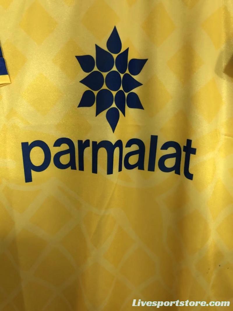 Retro 95/97 Parma Away Yellow Soccer Jersey