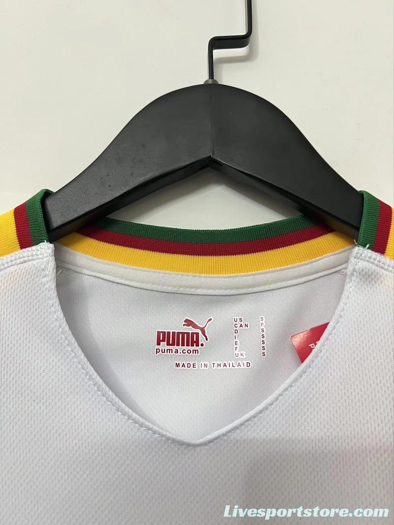 Retro 2002 Cameroon White Jersey