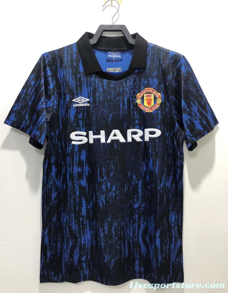 Retro 92/93 Manchester United Away Soccer Jersey