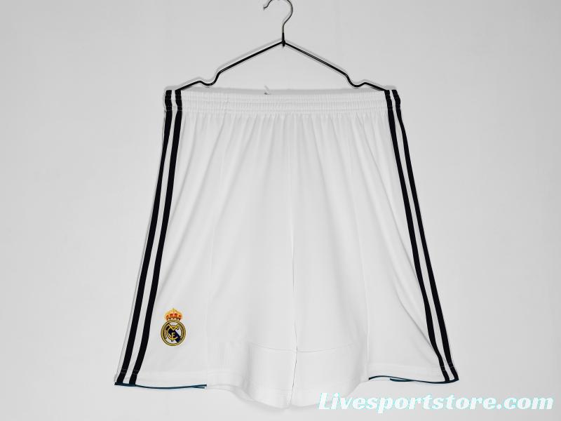 Retro 2012/13 Real Madrid Home Shorts Soccer Jersey