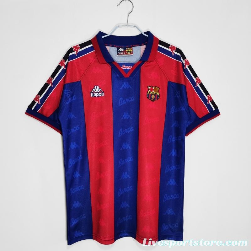 Retro 1995/97 Barcelona Home Soccer Jersey