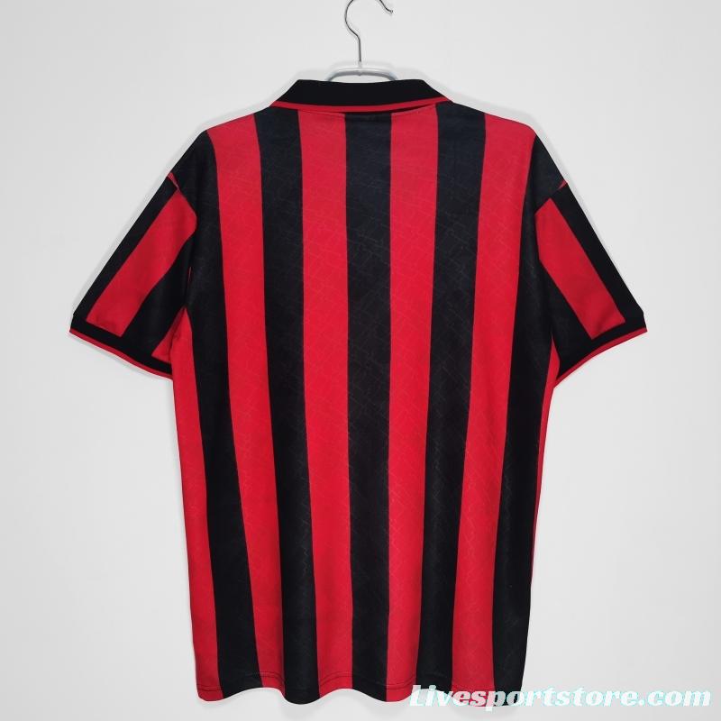 Retro 1995/96 AC Milan Home Soccer Jersey