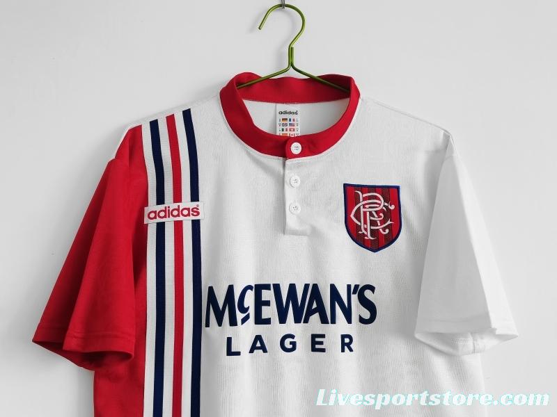 Retro 1996/97 Rangers Away Soccer Jersey