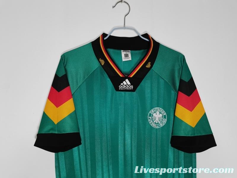 Retro 1992 Germany Away Soccer Jersey