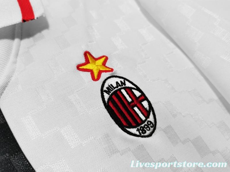 Retro 1995/96 AC Milan Away Soccer Jersey