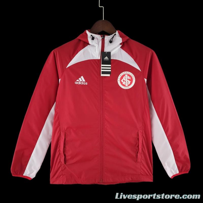 22/23 SC Internacional Windbreaker Red And White