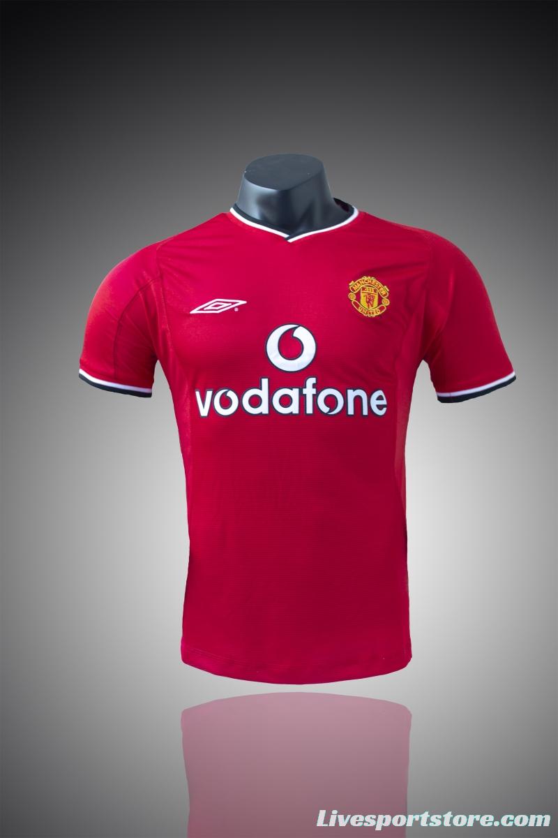 RETRO 00/02 Manchester United Home Soccer Jersey