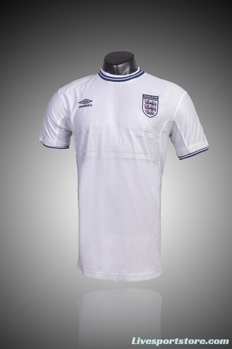 Retro 2000 England Home Soccer Jersey