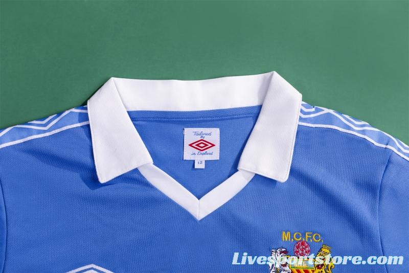 Retro 81/82 Manchester City Home Soccer Jersey