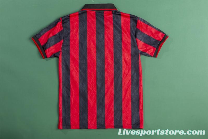 RETRO 94/96 AC Milan Home Soccer Jersey