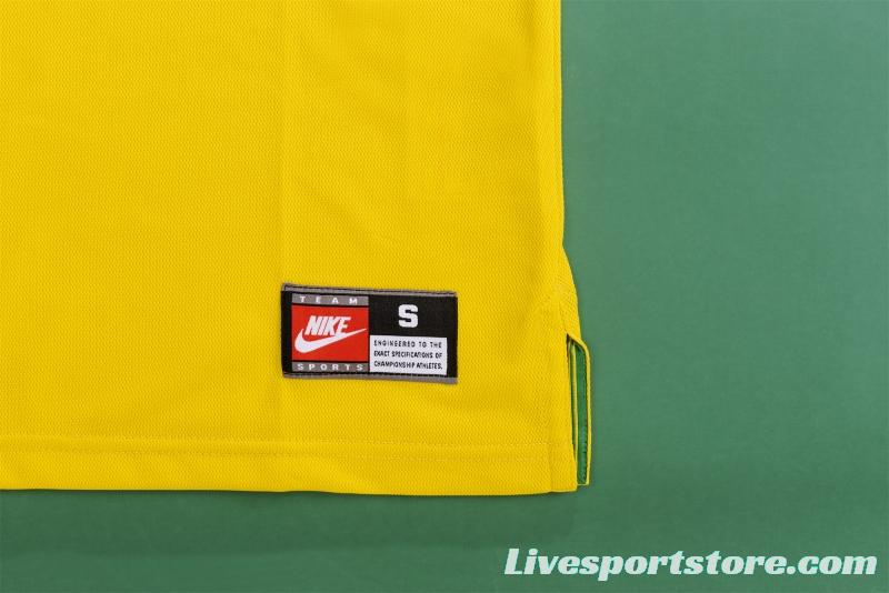 Retro 1998 Brazil Home Soccer Jersey