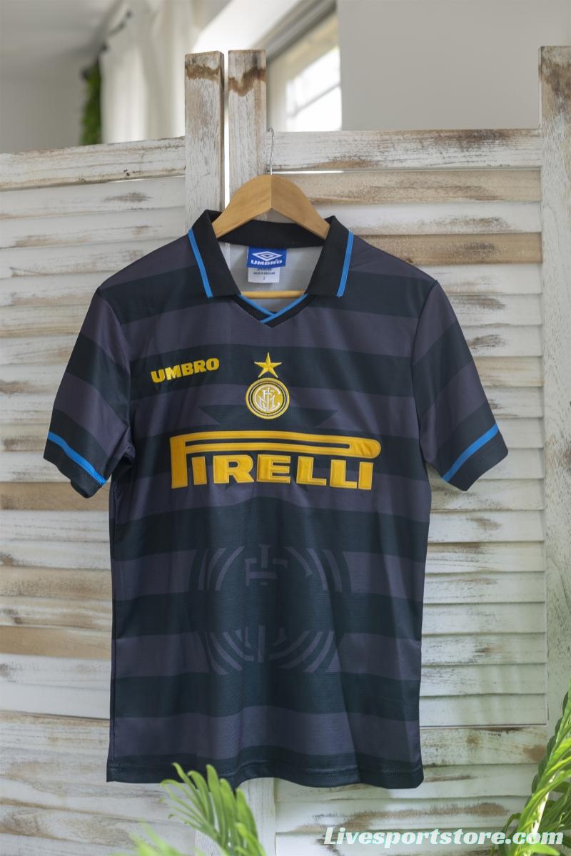 RETRO 97/98 Second Away Game Of Inter Milan Soccer Jersey