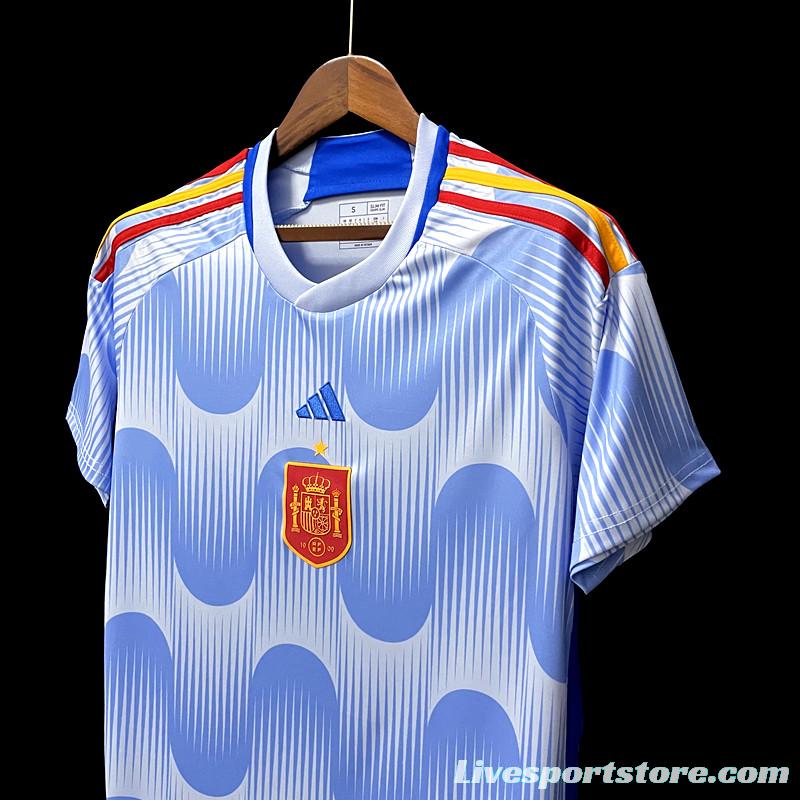 2022 Spain Away Soccer Jersey