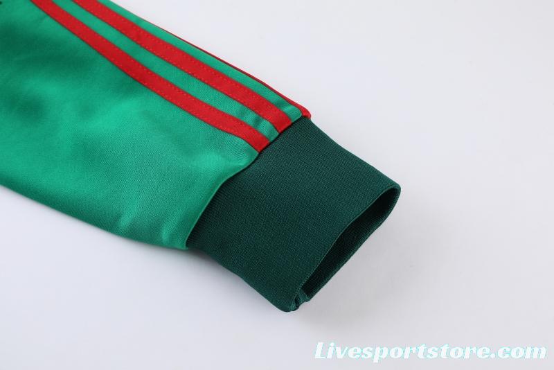 2022 Mexico Green Full Zipper Tracksuit