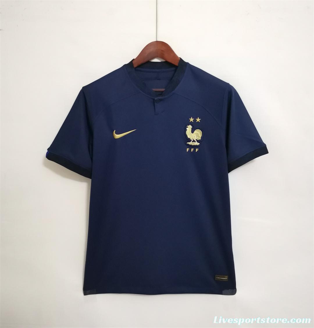 2022 France Home Soccer Jersey