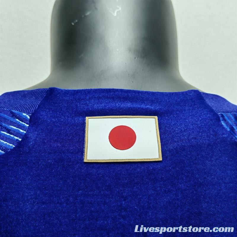 Player Version 2022 Japan Home Soccer Jersey