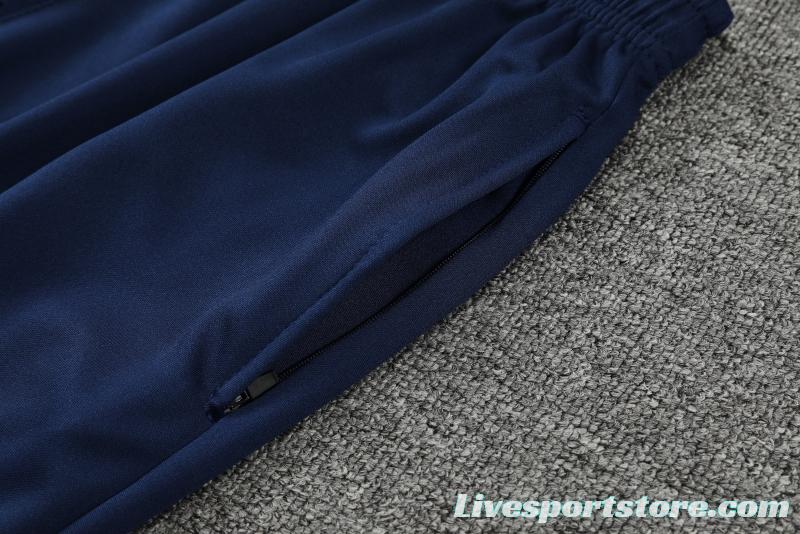 2022 Italy Navy Half Zipper Tracksuit