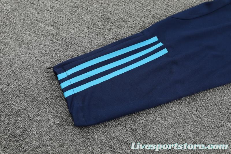 2022 Argentina Navy Half Zipper Tracksuit