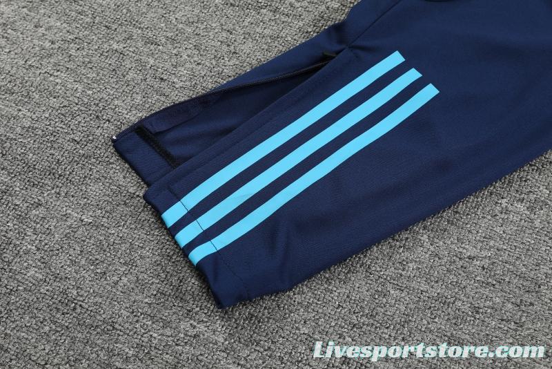 2022 Argentina Navy Half Zipper Tracksuit