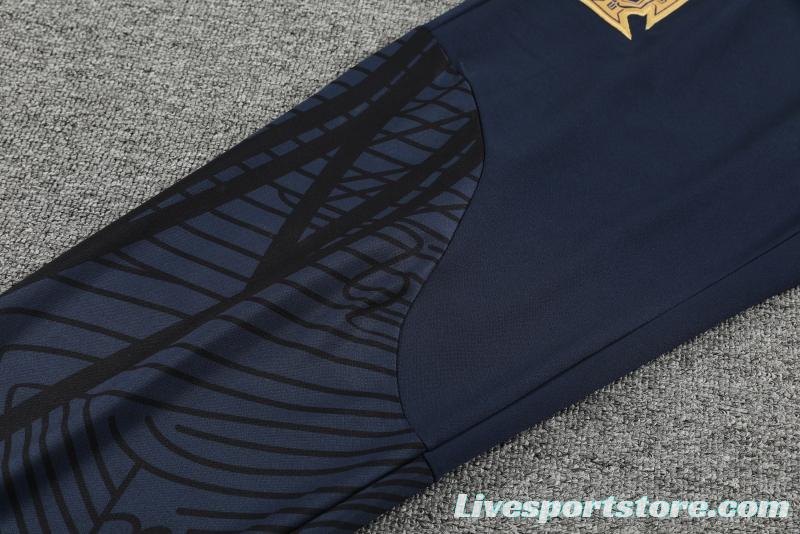 2022 Portugal Navy Half Zipper Tracksuit