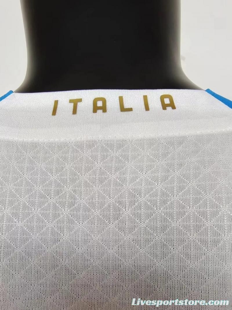 Player Version 2022 Italy Away Soccer Jersey