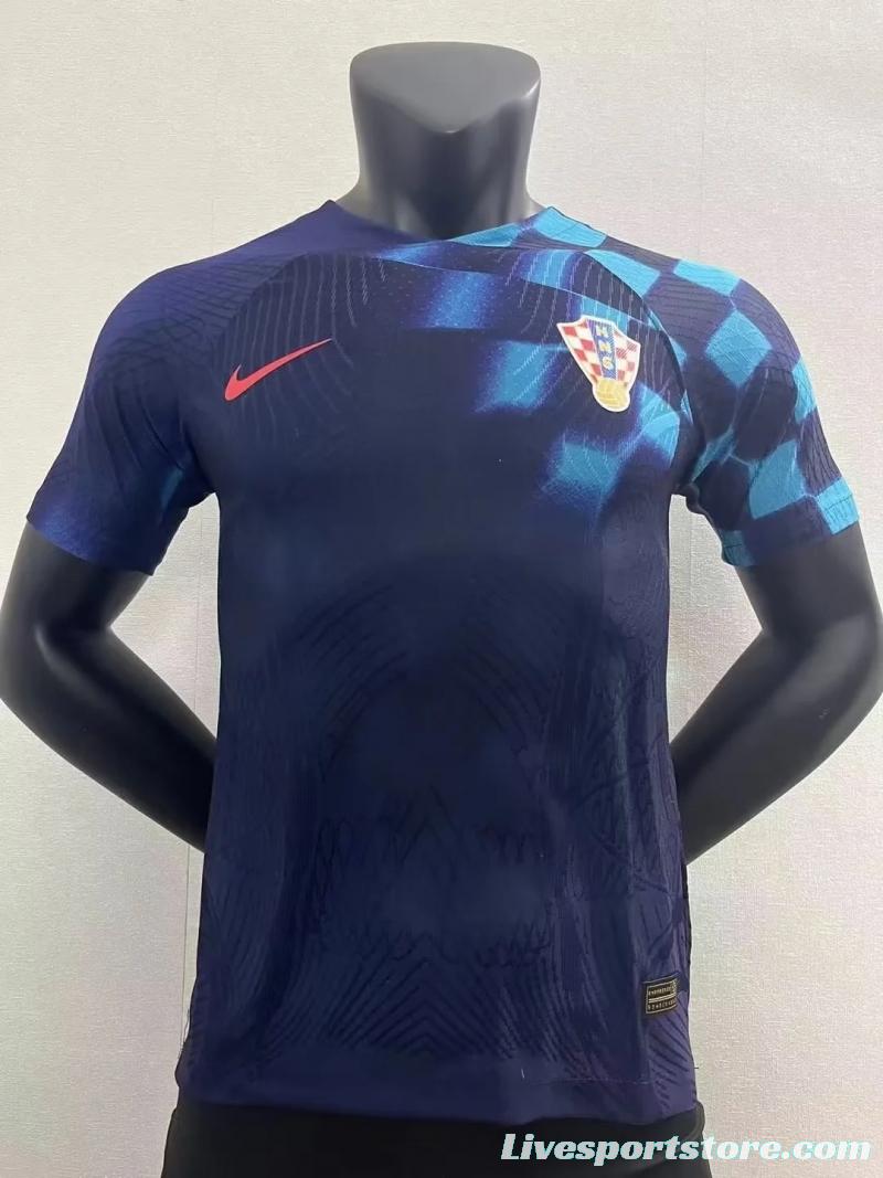 Player Version 2022 Croatia Away Jersey