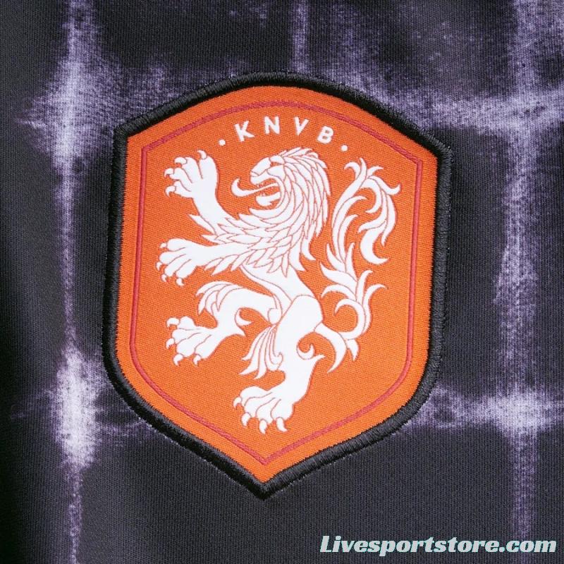 2022 Netherlands Black Pre-Match Jersey