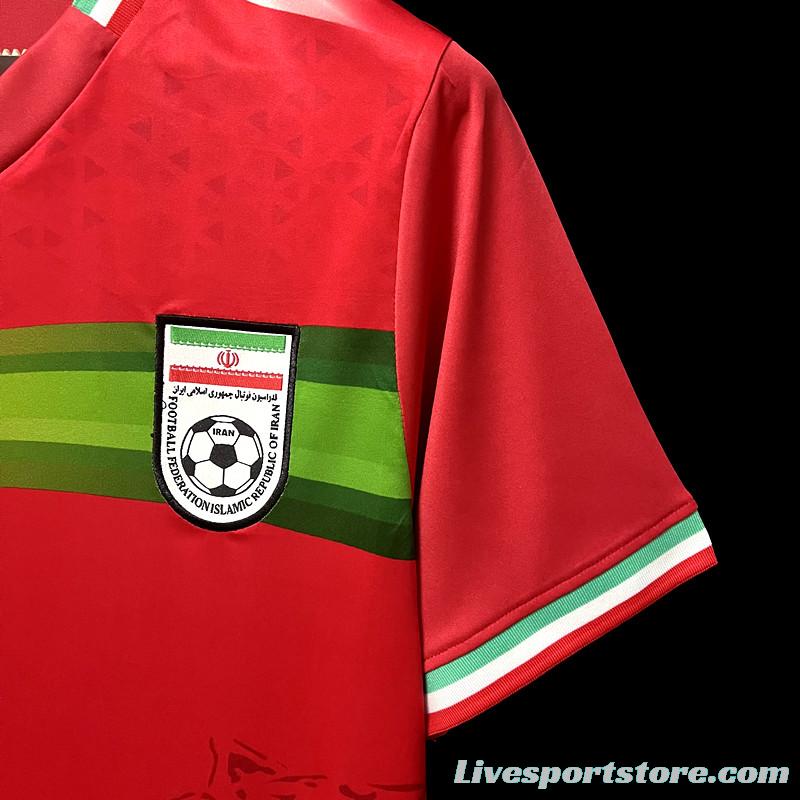 2022 Iran Away Red Jersey