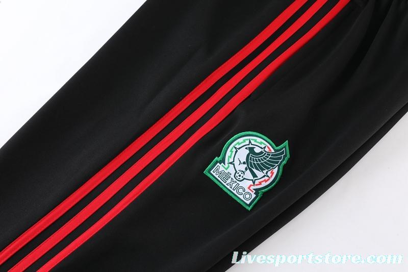 2022 Mexico Dark Green Full Zipper Tracksuit