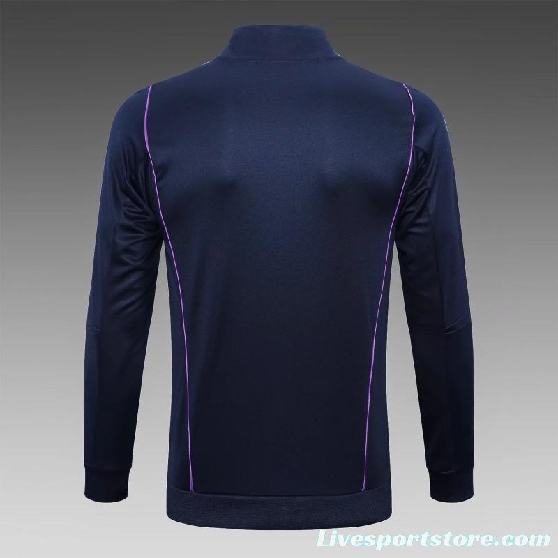 3 Stars 2022 Argentina Navy Full Zipper Tracksuit