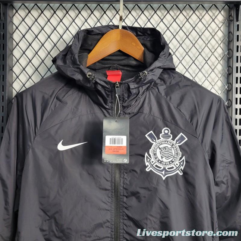 22-23 Corinthians Black Windbreaker