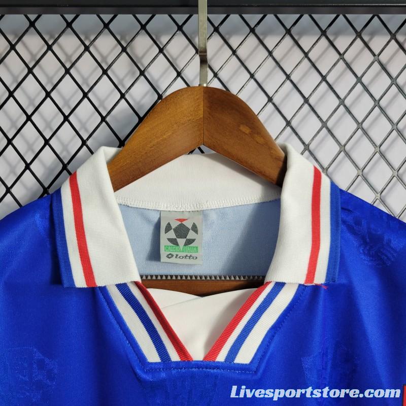 Retro 1998 Croatia Away Blue Jersey