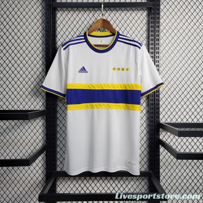 22-23 Boca Juniors Away White Jersey