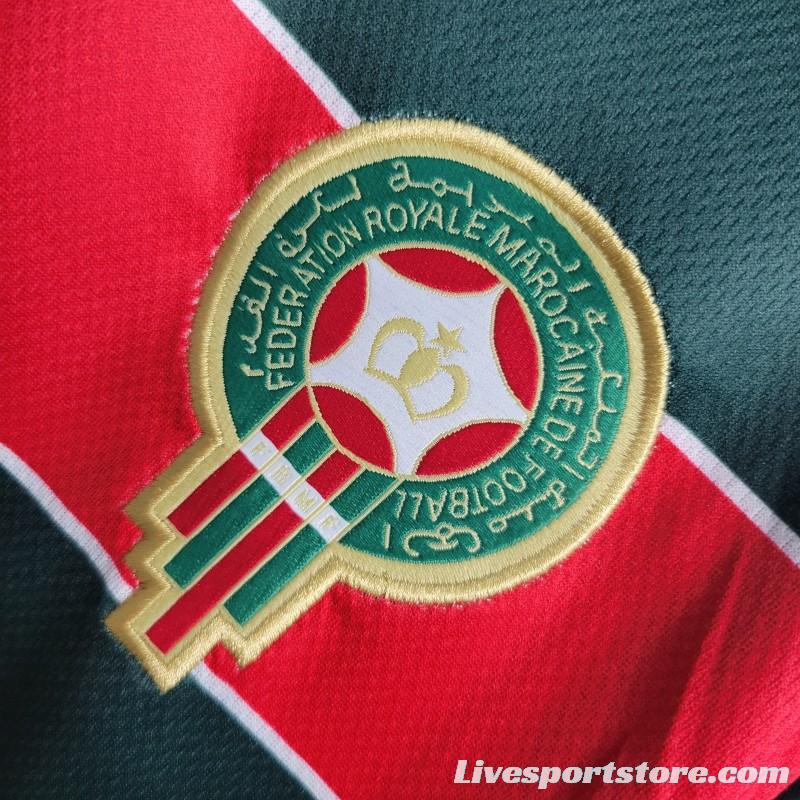 Retro 1998 Morocco Home Soccer Jersey