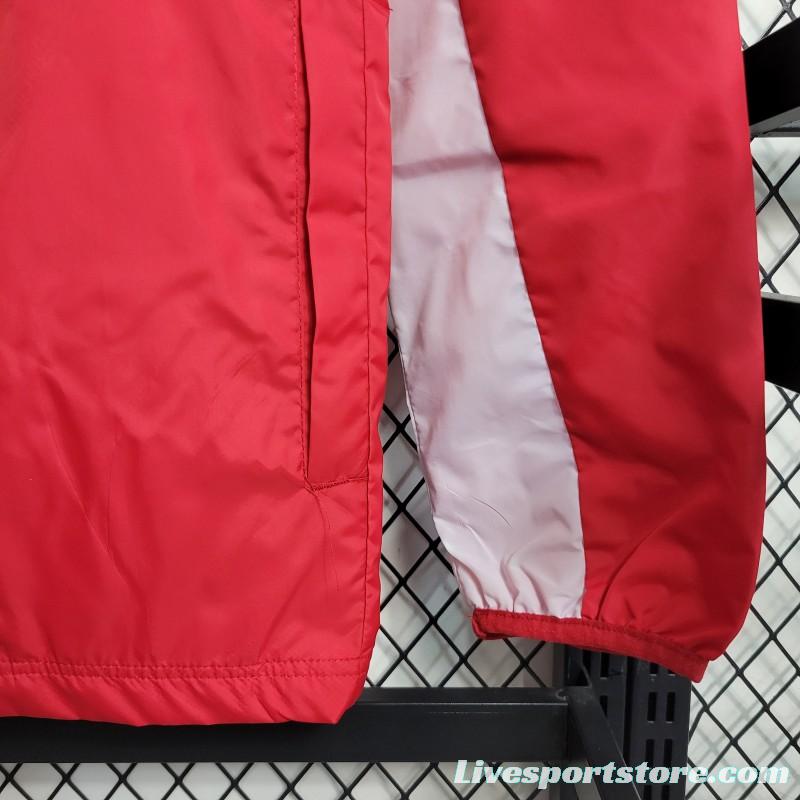 22-23 SC Internacional Red Windbreaker