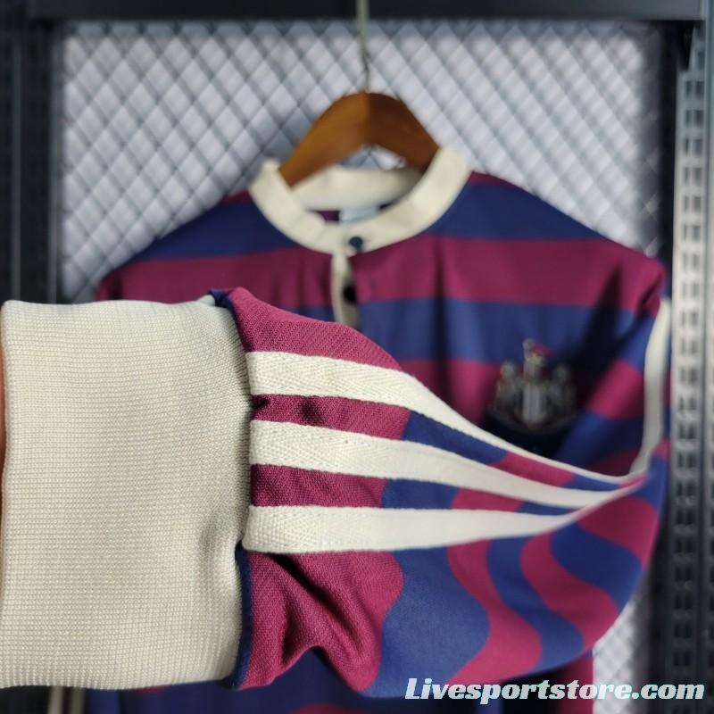 Retro1995-96 Long Sleeve Newcastle Away Soccer Jersey