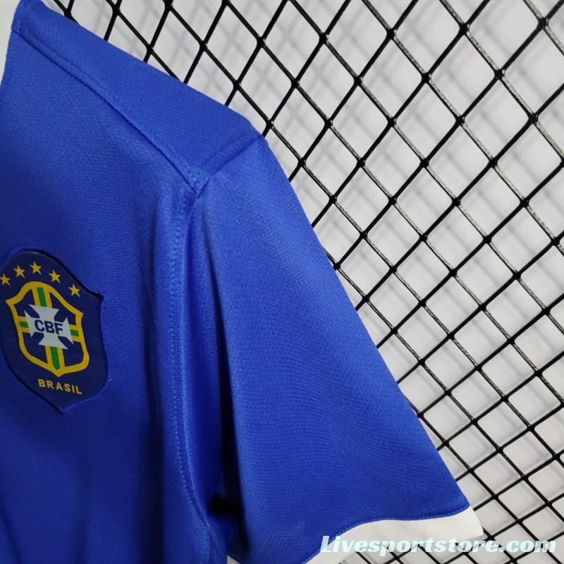 Retro 2006 Brazil Away Blue Jersey