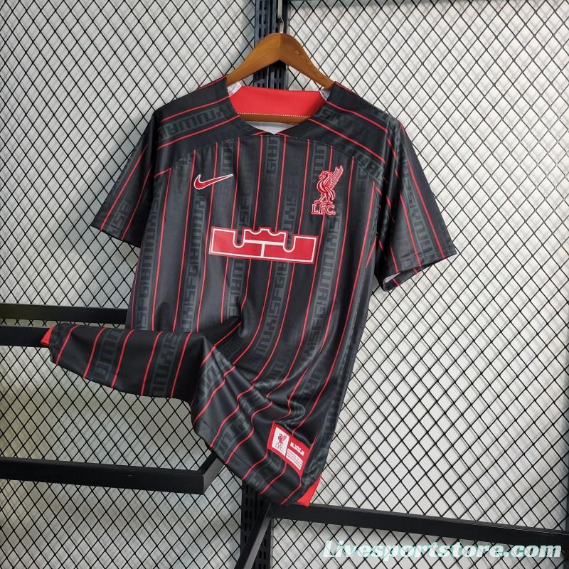 23/24 Liverpool x Lebron Black Jersey