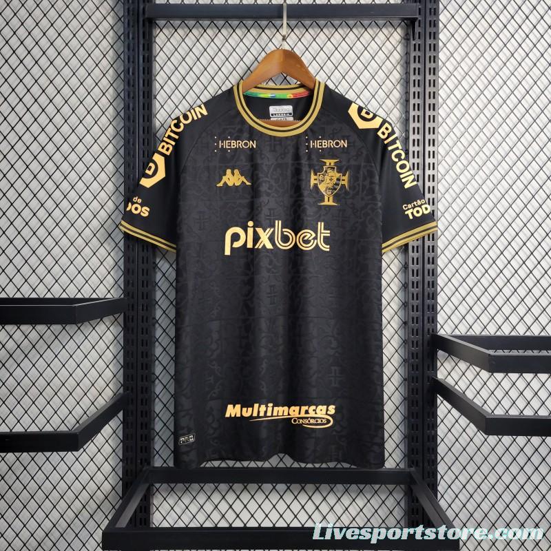 23/24 Vasco Da Gama Black Jersey With Full Sponsors