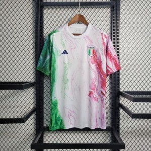 2023 Italy FIGC Pre-Match White Jersey